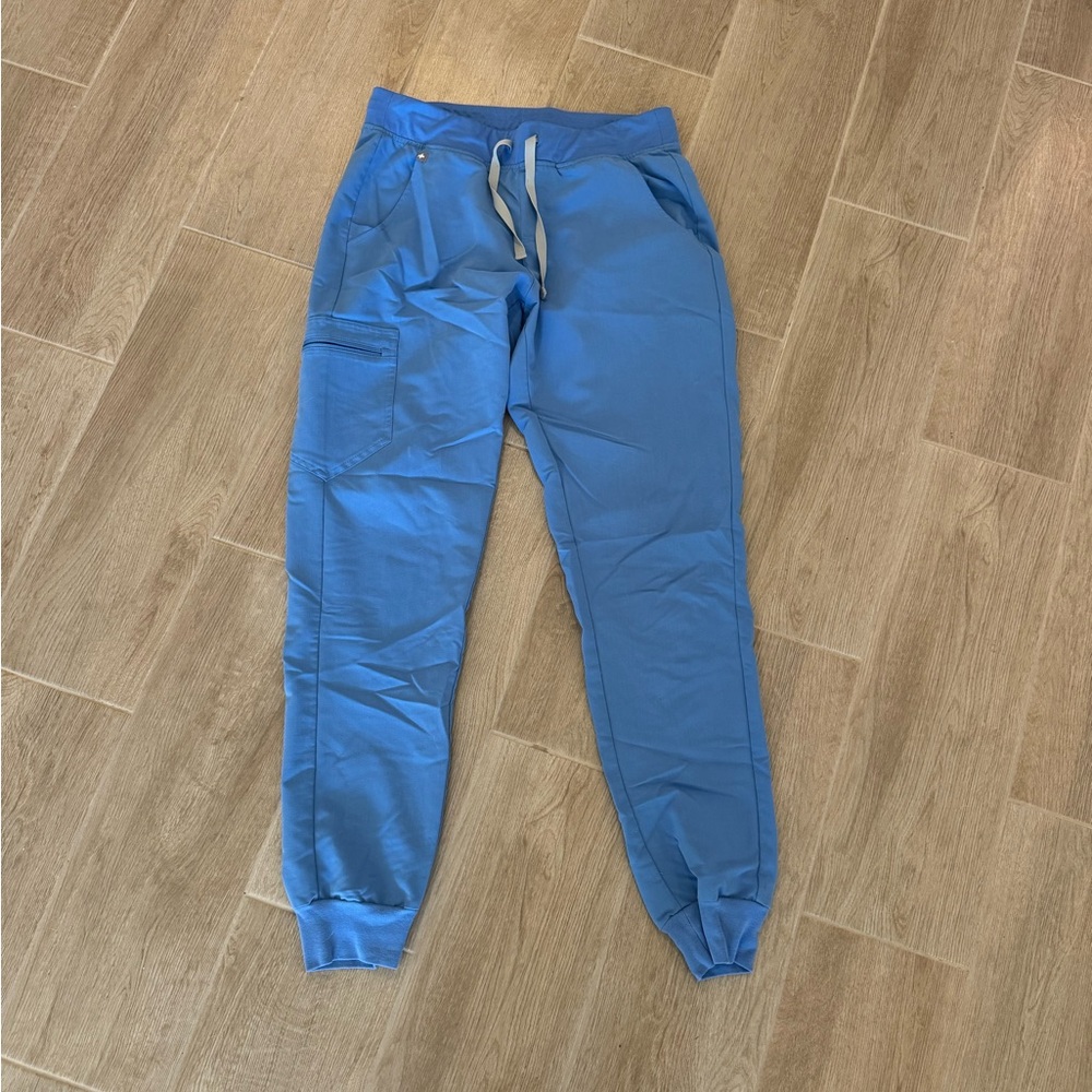 Blue Jogger Pants with Drawstring